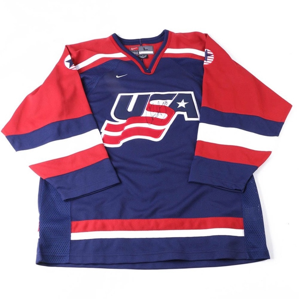 Chris Drury Autographed Team USA Hockey Jersey